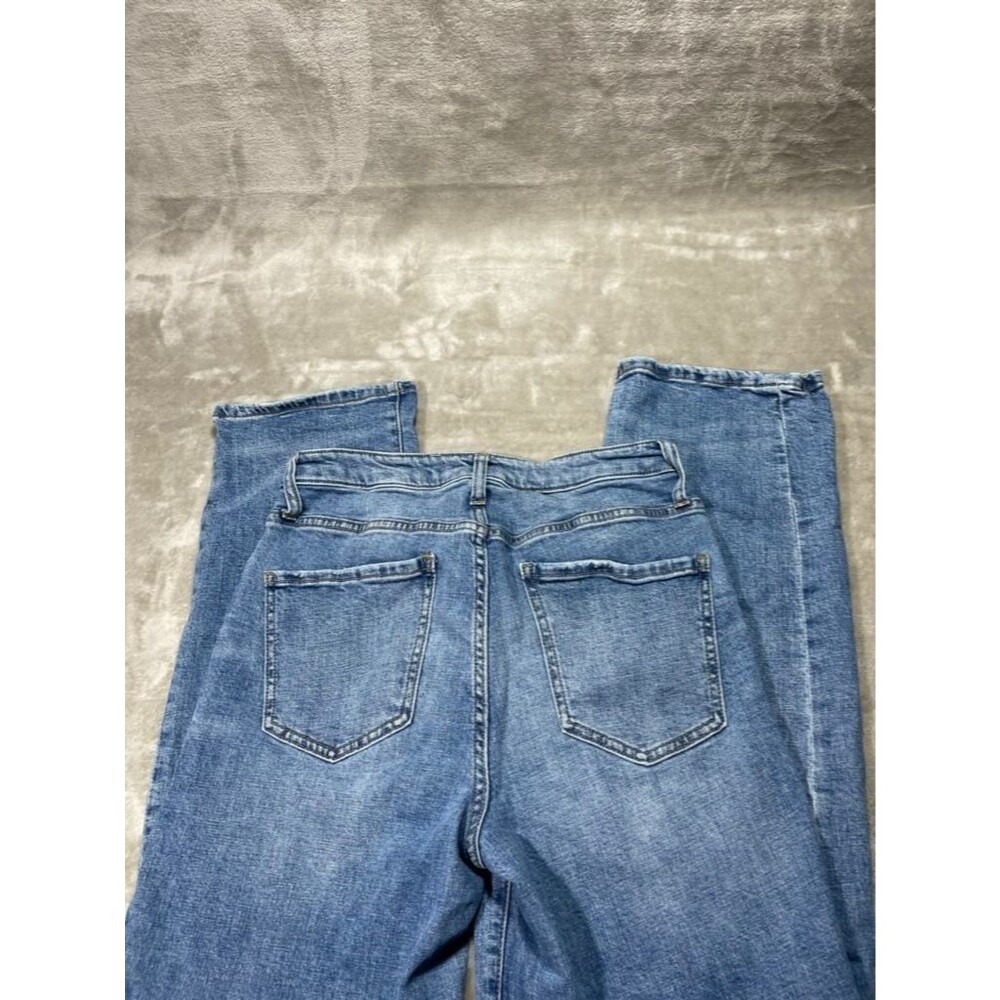Oliver Logan Button Fly Straight Jeans Women Size 28 Light Wash Mid Rise - Picture 15 of 16